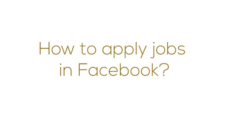 How to apply job Facebook Myanmar Version