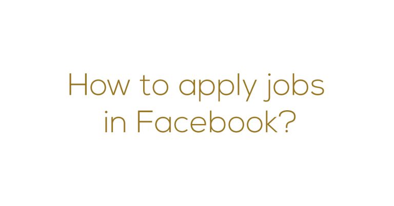 How to apply job Facebook Myanmar Version